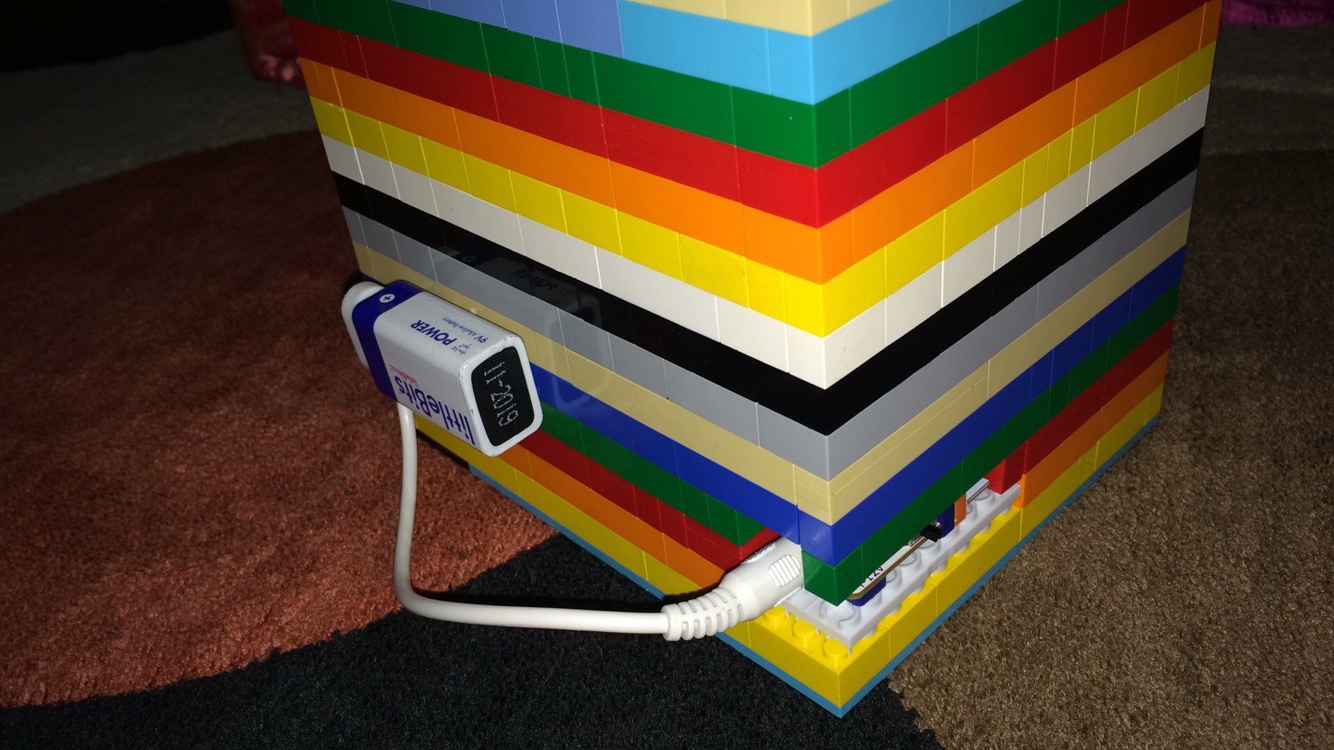 Lego Candy Dispenser a littleBits Project by A Creative Mind