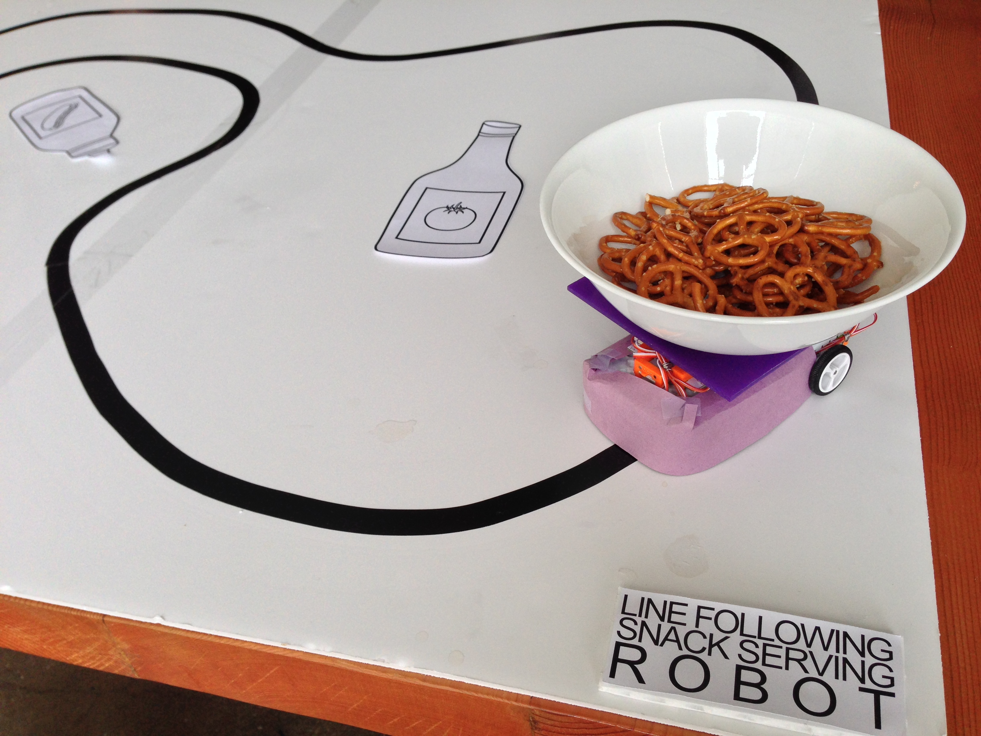Line Following Snack Serving Robot a littleBits Project by rory_littleBits
