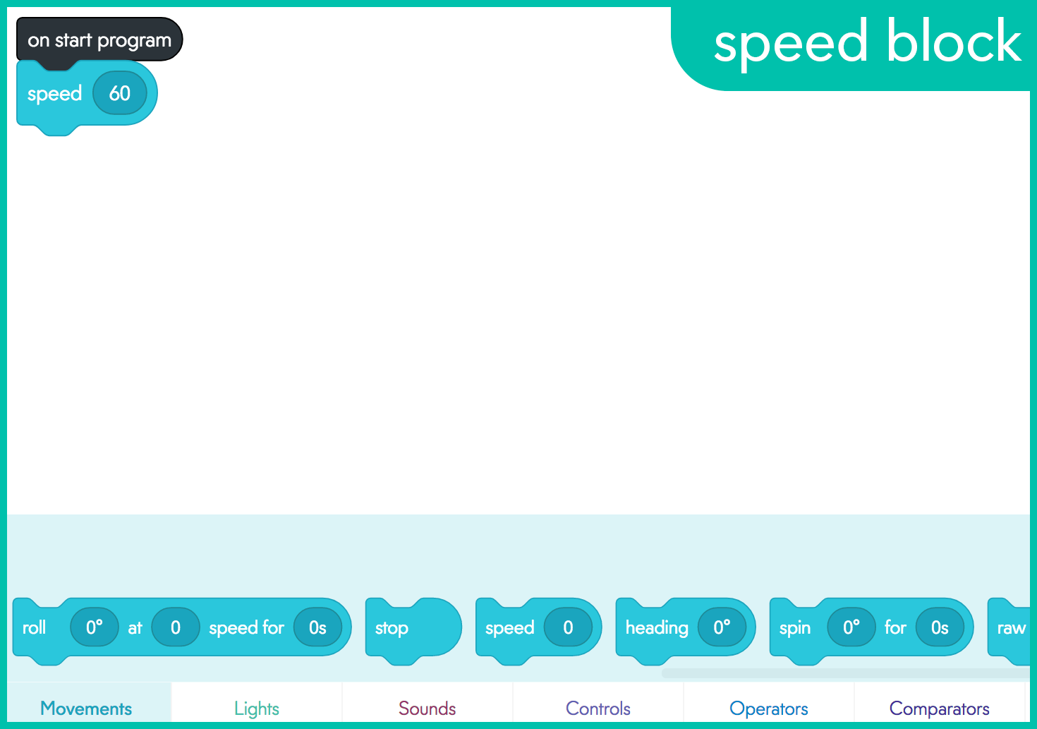 Programming Sphero Move Block Sphero Central: Edu Lessons & Resources for Coding Robots & STEM Kits