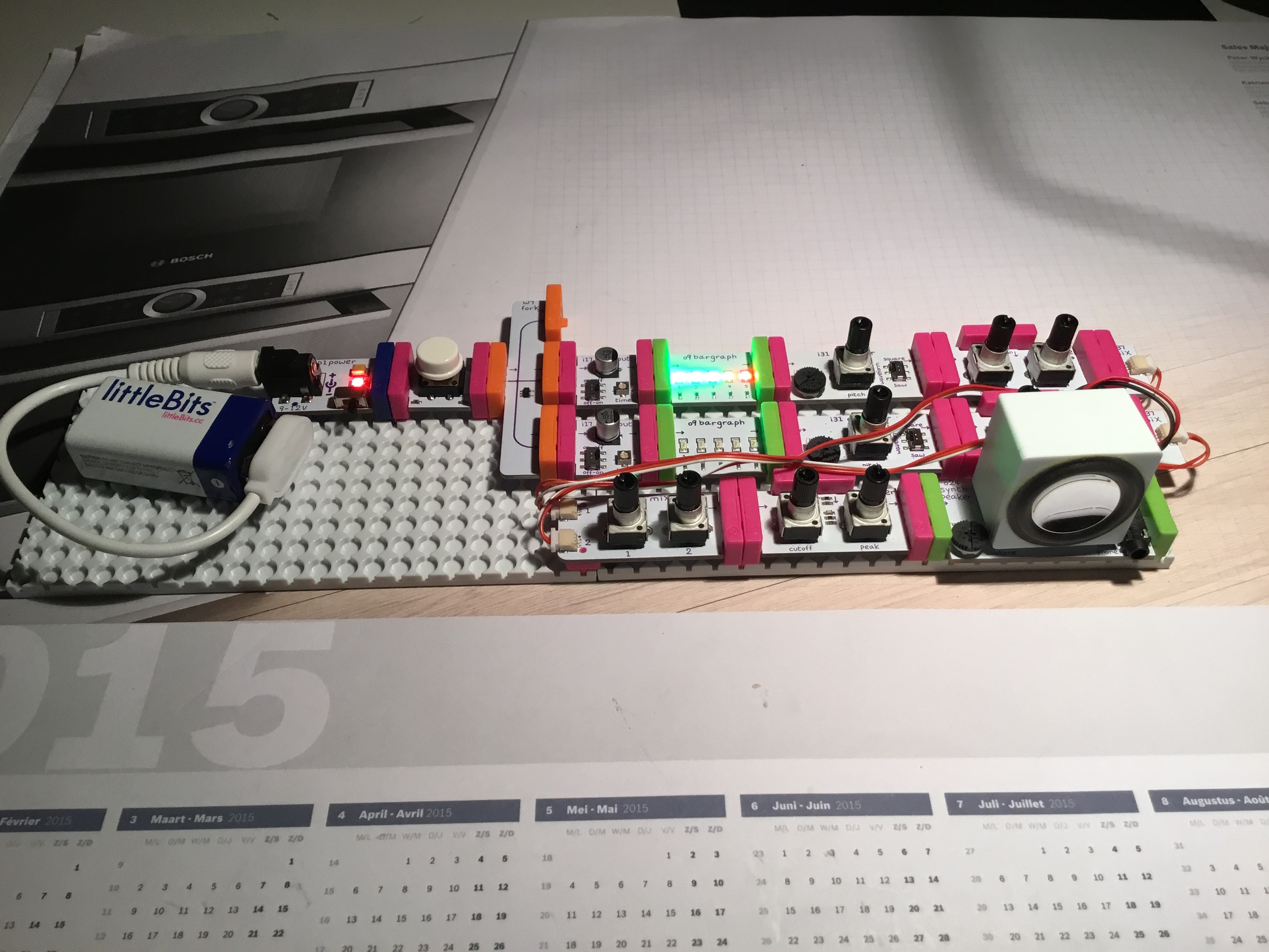 Door Chime With 2 Blending Sweet Sounds A Littlebits Project By F J2