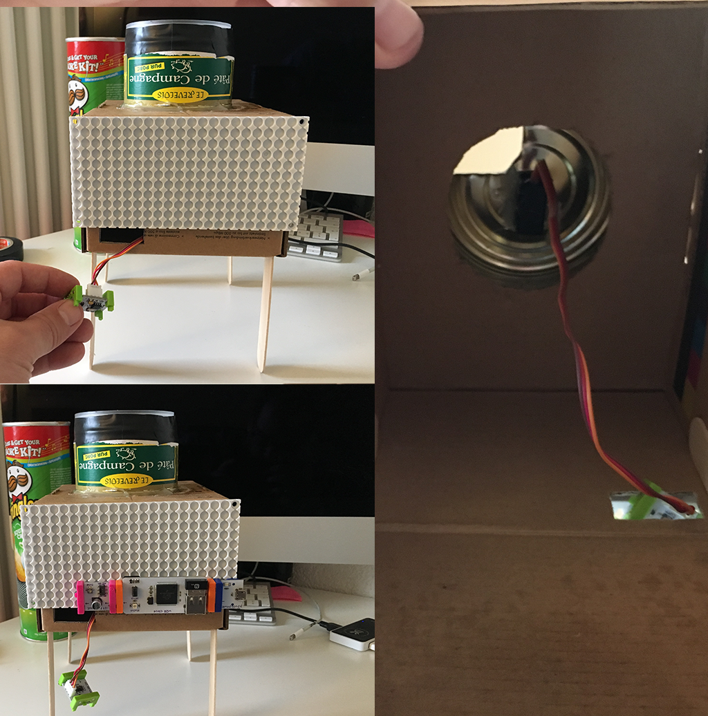 Smart Automatic Pet Feeder a littleBits Project by fxcuissot