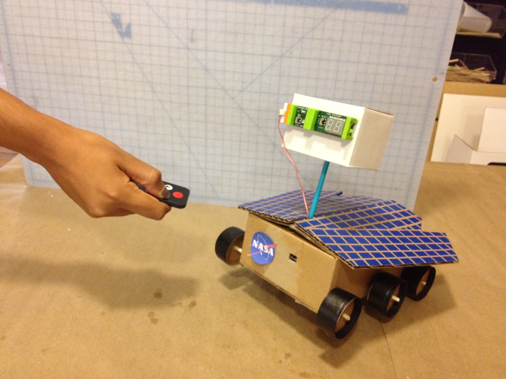 Cardboard Box Mars Rover a littleBits Project by echothebat